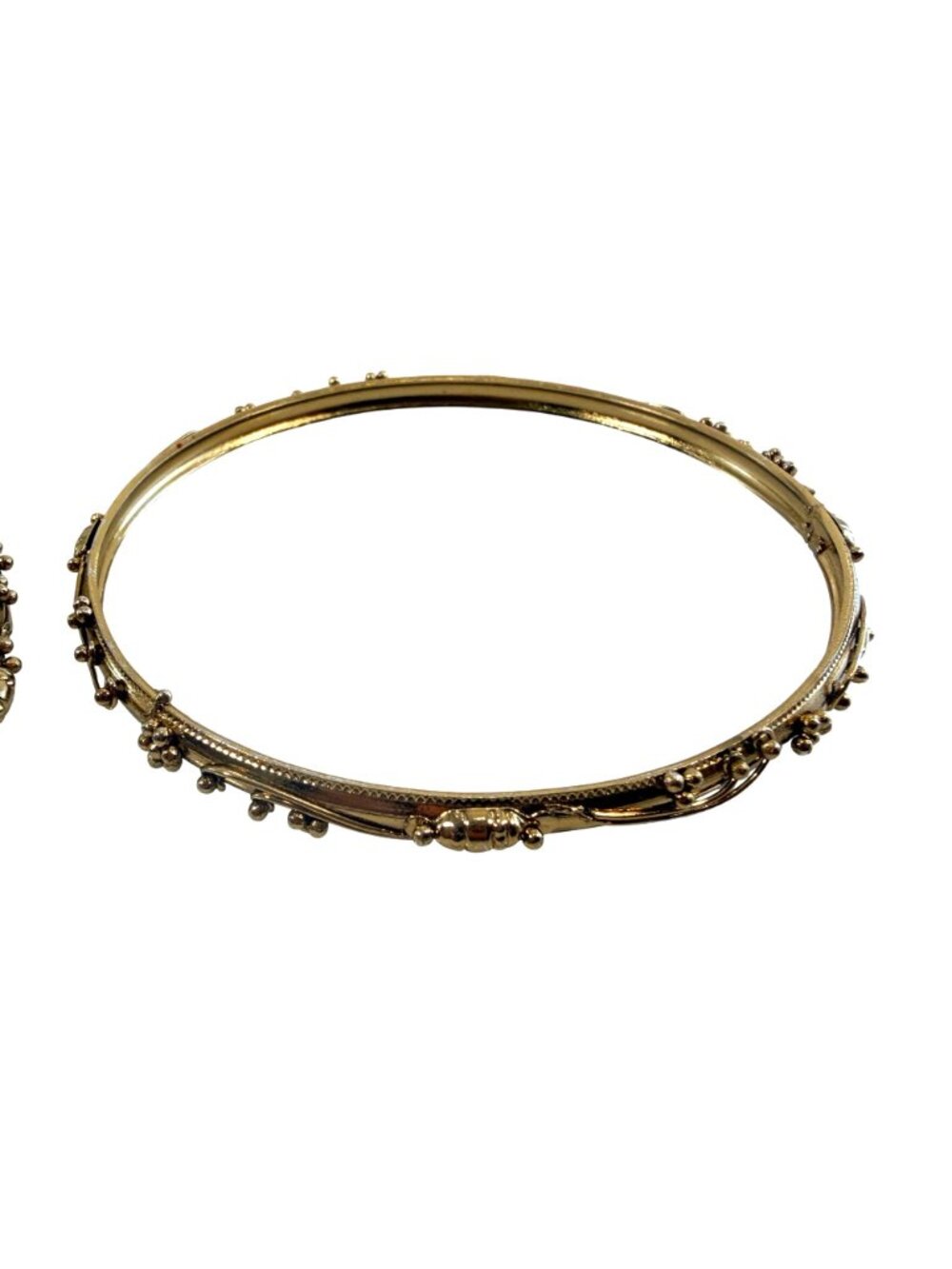 6 Indian Bollywood Gold Bangle Bracelets Multicolor Beads & Dangling Charms - Picture 10 of 15